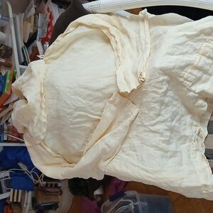 La Fixsun linen cowl top with pocket